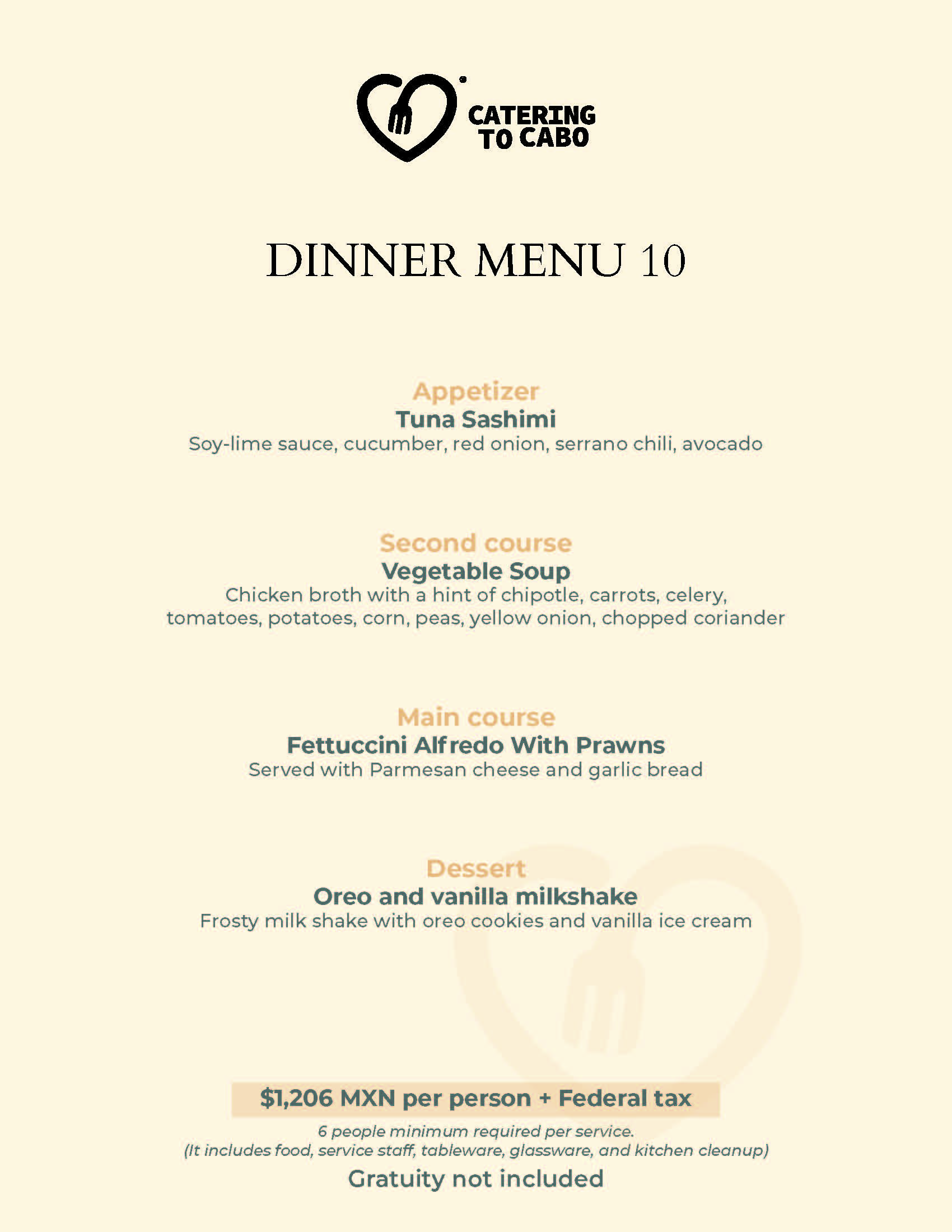 Catering to Cabo - Dinner 2025 página 10